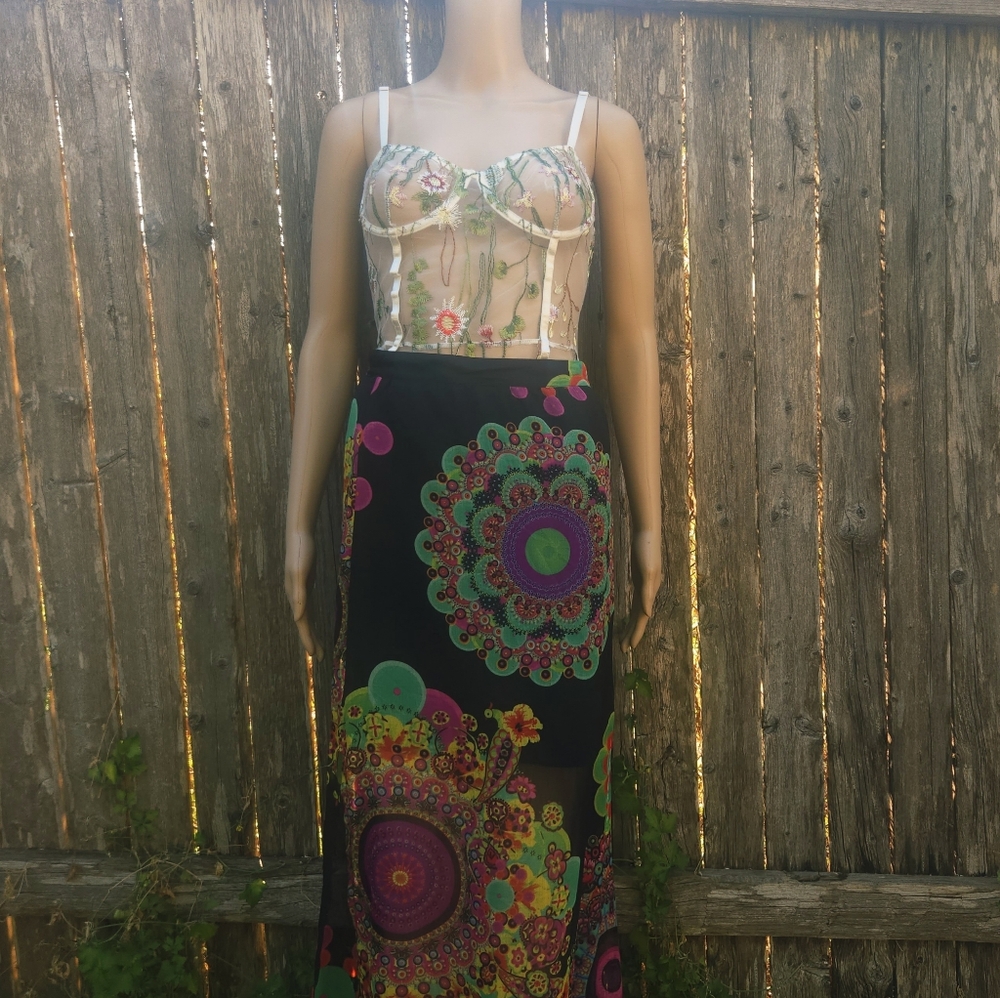 Desigual Tye Dyed Y2k Maxi Skirt